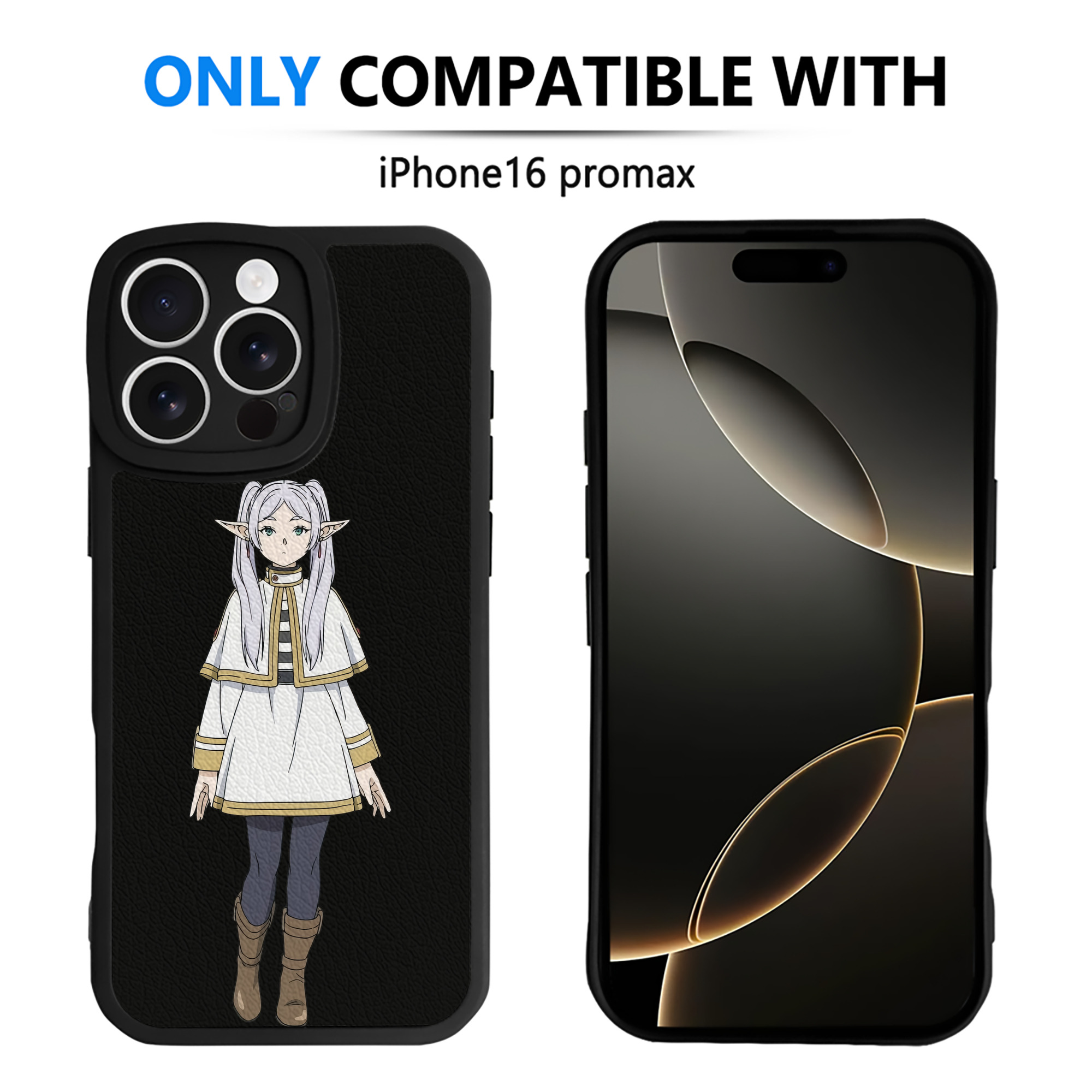 （画像用） 葬送のフリーレン Frieren 【iPhone 16シリーズ対応】シリコンスマホケース（レザー調） 材質：シリコン